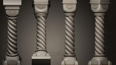Columns (KL_0081) 3D model for CNC machine